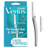 Gillette Venus Dermaplaning Tool - 2 Blade Refills, Face Razors for Women