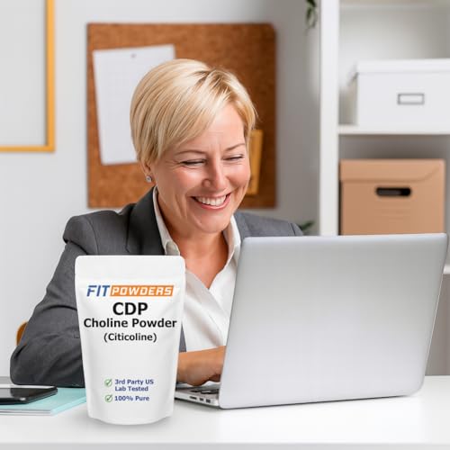 Citicoline Powder (CDP Choline) 250g - Bulk Pure Cognitive Supplement with Scoop