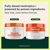 Genius Mushroom Nootropic Brain Supplement - Cordyceps & Reishi for Focus, Energy & Memory