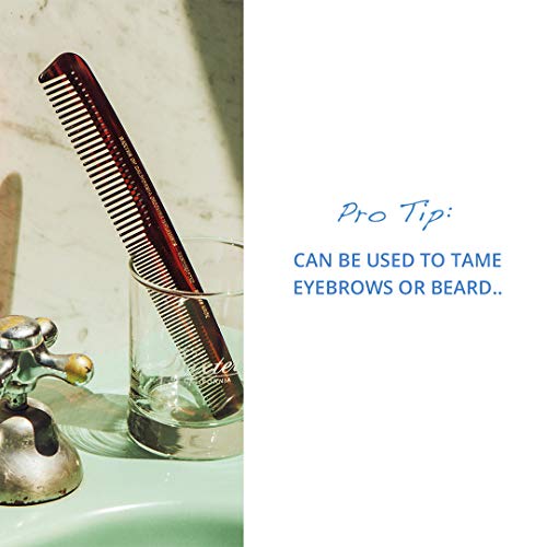 Baxter California Hard Tortoise Shell Hair Comb - Texturizing Styling Tool