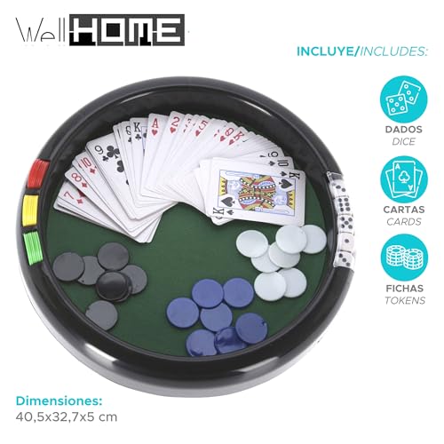 Polypropylene Round Casino Game Table (41.5 x 41.5 x 24 cm)
