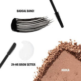 3-Piece Makeup Gift Set - Full-size BADgal BANG! Mascara + MINI 24-HR Brow Setter & Hoola Bronzer
