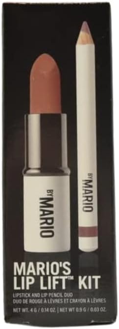 Mario's Lip Lift Kit: Pink Nude Ultra Suede Lipstick & Sculpting Lip Pencil
