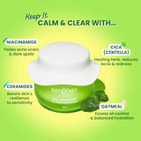 Dot & Key Niacinamide Cica Oil-Free Face Moisturizer for Acne-Prone Skin - 60ml