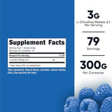 Nutricost L-Citrulline Malate 2:1 - Enhanced Performance & Recovery (Blue Raspberry, 300g)