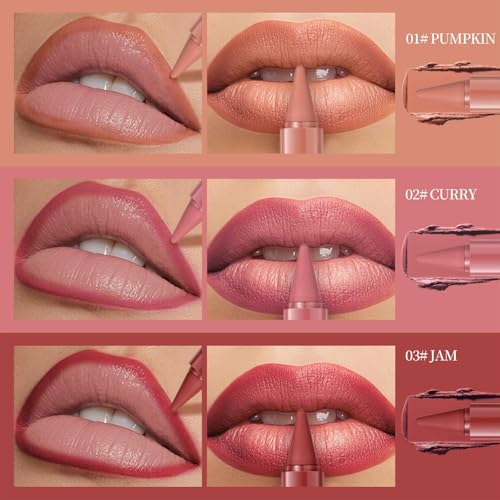 YOOJ® 6 Colors 2-in-1 Gradient Lip Liner & Lipstick Set - Matte Velvet Long-Lasting Lip Makeup
