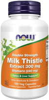 Now Foods Supplements Silymarin Milk Thistle Extract 300 Mg With Artichoke And Dandelion Double Strength Supports Liver Function 100 Veg Capsules