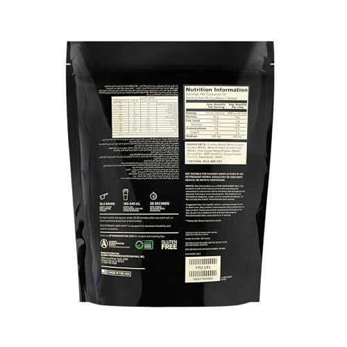 Optimum Nutrition Gold Standard 100% Whey Protein Powder - Double Rich Chocolate, 1 Lb (14 Servings)