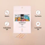 FURR Hydrocolloid Acne Relief Patches with Turmeric and Neem - Reduces Acne, Spots and Blemishes (12 Patches)