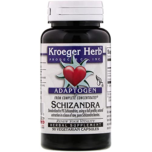 Kroeger Herb Schizandra Complete Supplement - 90 Capsules for Immune Support