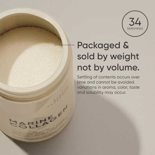 Sports Research Marine Collagen Peptides Powder - Sustainably Sourced, 12 oz