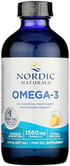 Nordic Naturals Omega-3 Lemon - 8 fl oz (237ml) - Large Bottle for Daily Support