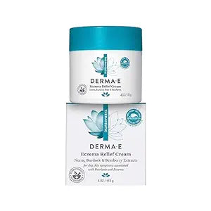 Derma E Eczema Relief Cream - All-Natural Soothing Itch Relief 4 oz
