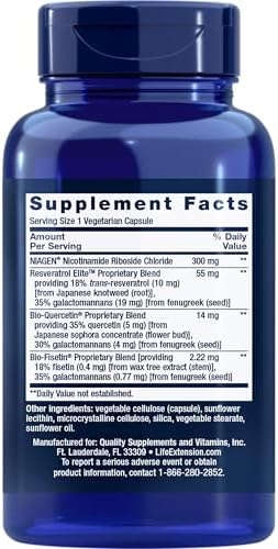 Life Extension, NAD+ Cell Regenerator™ and Resveratrol Elite™, 30 Vegetarian Capsules