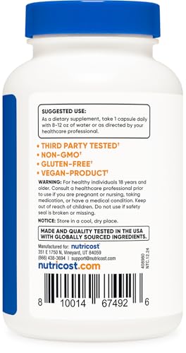 Nutricost Mushroom Complex Supplement - 120 Capsules with 10 Mushroom Blend
