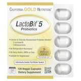 California Gold Nutrition LactoBif 5 Probiotics 5 Billion CFU 120 Veggie Capsules