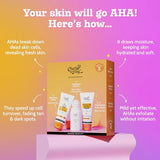 Chemist At Play Exfoliating Kit with AHA Body Lotion, Underarm Roll-On, Soap, Toner & Serum for Tan, Odour & Brightening 140ml