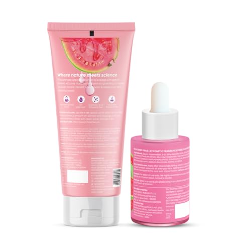 PLIX Vitamin C Guava Brightening Skincare Combo (Cleanser 100ml & Serum 20ml)