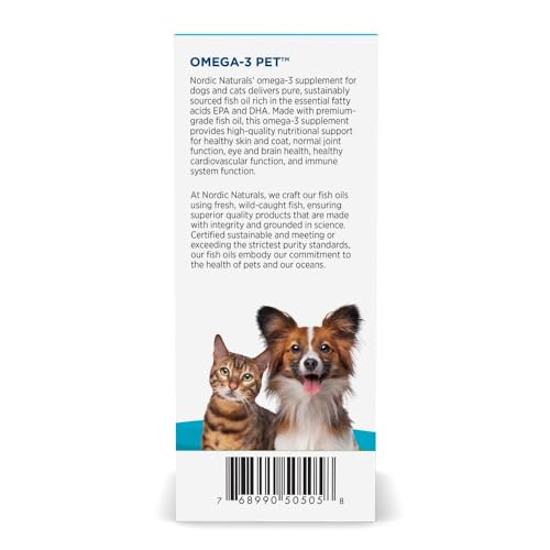 Nordic Naturals Omega-3 Pet Supplement for Cats & Small Breed Dogs - 2 fl oz (60 ml)