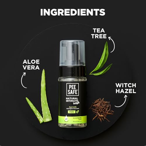 Pee Safe Natural Intimate Wash for Men 100ml - Gentle pH-Balanced Cleanser for Daily Hygiene
