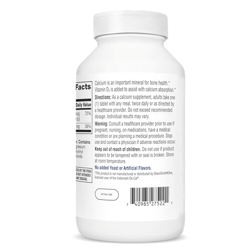 21st Century Calcium 500mg + Vitamin D3 - 400 Tablets