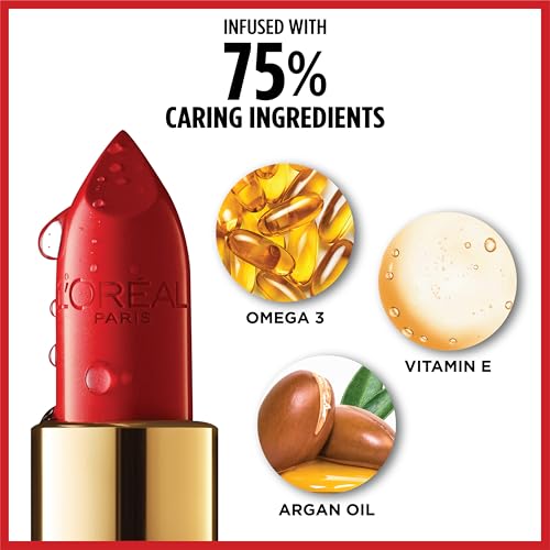 L'Oréal Paris Color Riche Satin Lipstick 262 Fresh as a Rose, Hydrating Lip Care, 1 Count