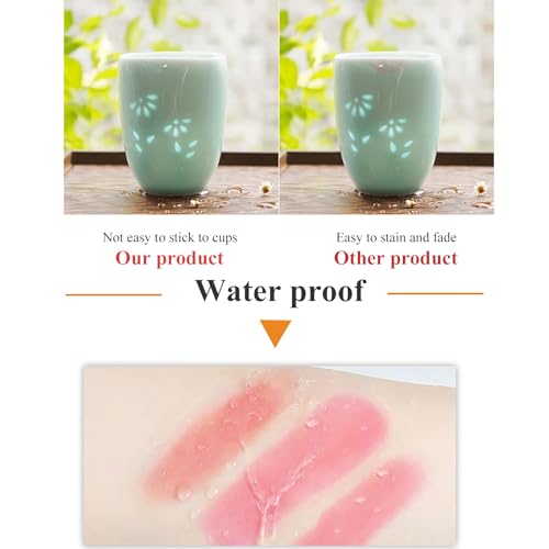 Hydrating Magic Color Changing Lipstick Set - Labiales with Argan Oil and Vitamin E (Red cherry)