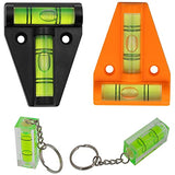 [4 Pack] Horizontal Bubble Level Set - Cross Check Levelers for Picture Hanging