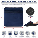 Heated Electric Foot Warmer Pad - Double-Sided, 6 Settings, 3 Timers