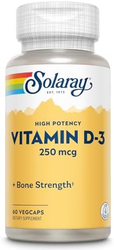 Solaray Vitamin D3 10,000 IU - 60 VCapsules