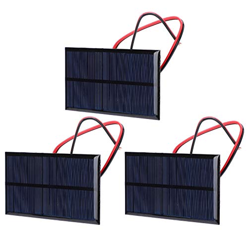 Ejoyous 3-Pack Mini Solar Panel Kit - 6V USB Charger Modules for Mobile Devices