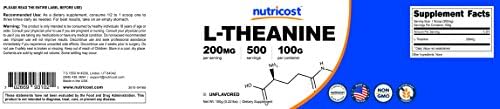 Nutricost L-Theanine 3.6 oz: Calm & Focus Support