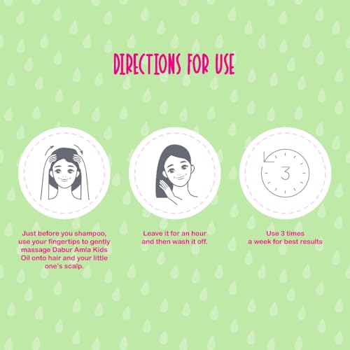 Dabur Amla Kids Hair Oil with Amla, Almond & Olive (200ml)