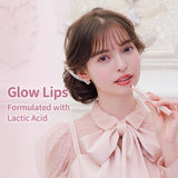 MilleFée Glow Lips Luster Lipstick - Sparkling Finish for Anti-Falling and Moisturizing, Dusty Rose