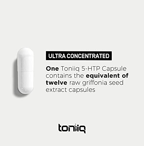 Toniiq Ultra High Strength 5HTP Capsules - 99%+ Pure 12:1 Extract - 200mg for Mood & Sleep Support