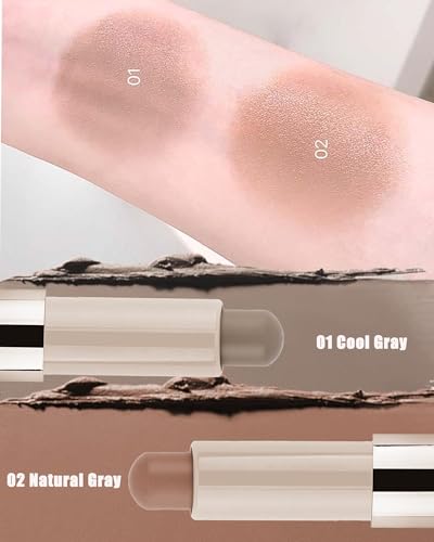 ALMEKAQUZ 2 Colors Cream Contour Stick - Cool & Warm Toned Bronzer | Matte Finish, Waterproof & Long-Lasting, Blendable & Smooth