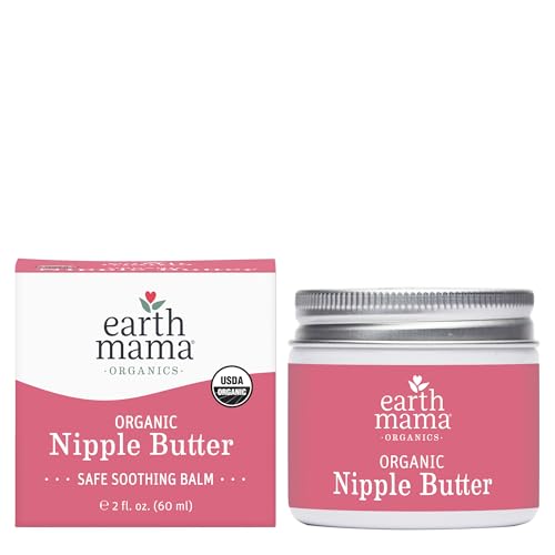 Earth Mama Organic Nipple Butter Breastfeeding Cream - Lanolin-Free, 2 fl oz
