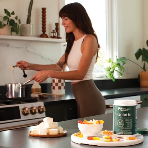 Great Lakes Wellness Beef Hide Gelatin - Unflavored Collagen Joint Care - 16 oz (454 g)