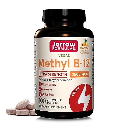 Jarrow Formulas Methyl B12 Tropical Flavor Lozenges - High Potency B12