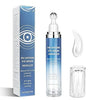 ALMEKAQUZ Caffeine Eye Cream for Dark Circles & Under-Eye Puffiness, 360° Massage Roller Ball, Morning Skincare