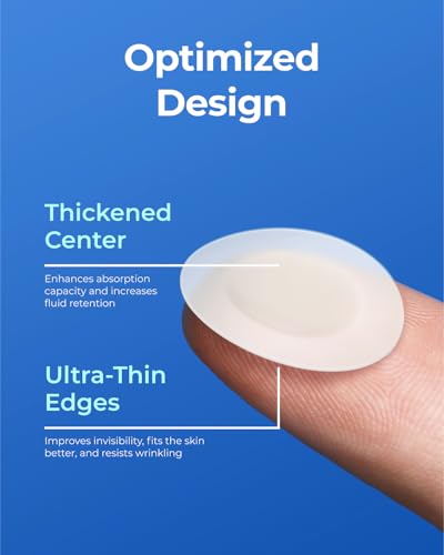 POINTMASS Ultra-Thin Acne Patches with Tea Tree Oil - 44 Count Hydrocolloid Zit Stickers