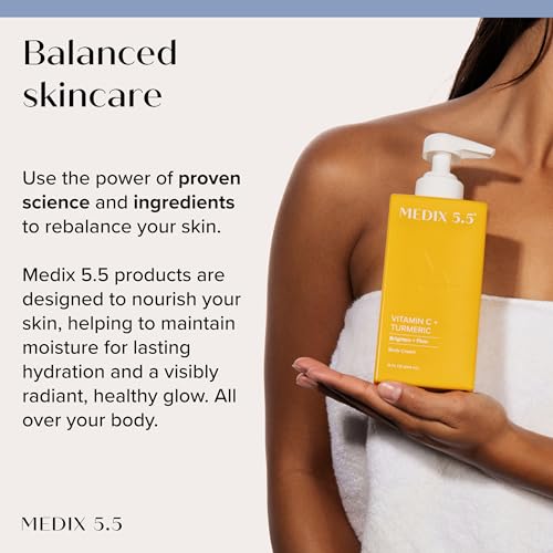 Medix 5.5 Vitamin C+ Body Cream with Turmeric - Brighten & Firm - 444ml