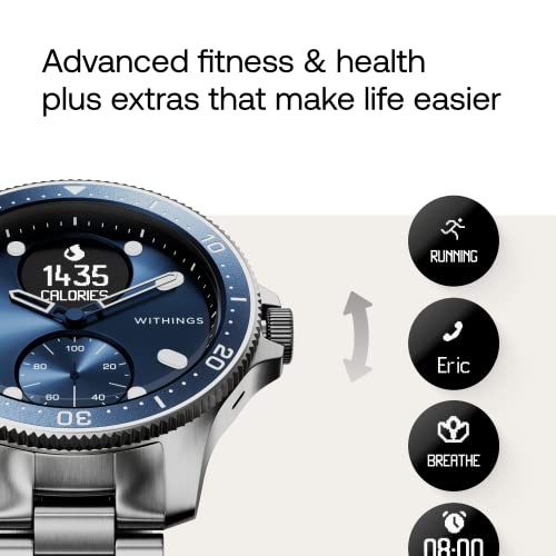 Withings ScanWatch Horizon Hybrid Smartwatch - ECG, Heart Rate, Oximeter, 30-Day Battery