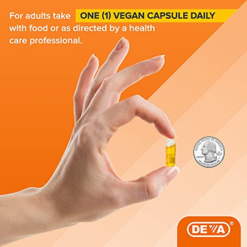 Deva Vegan Omega-3 Flaxseed Oil - 1000mg ALA - 90 Capsules