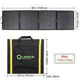 LensunSolar 200W Foldable Solar Panel with Leg Support - Goal Zero Compatible