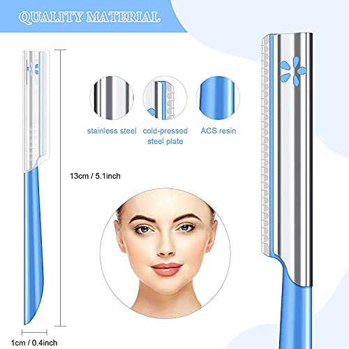 Women Facial Razor for Hair Removal - Dermaplaning Tool Peach Fuzz Trimmer