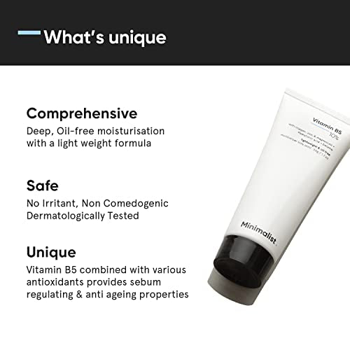 Minimalist 10% Vitamin B5 Gel Face Moisturizer for Oily Skin - 50g