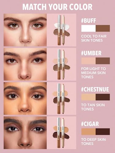 SHEGLAM Fine Line 2-in-1 Nose Contour & Highlight Pen - Chestnut