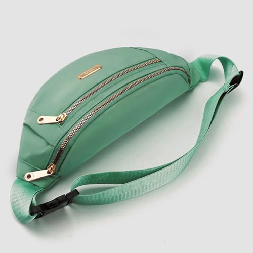 Adjustable Waterproof Fanny Pack for Sports & Travel - Green Crossbody Bag