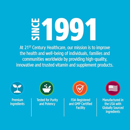 21ST CENTURY Calcium Plus D3 Tablets 1000 mg - Essential Bone & Joint Support